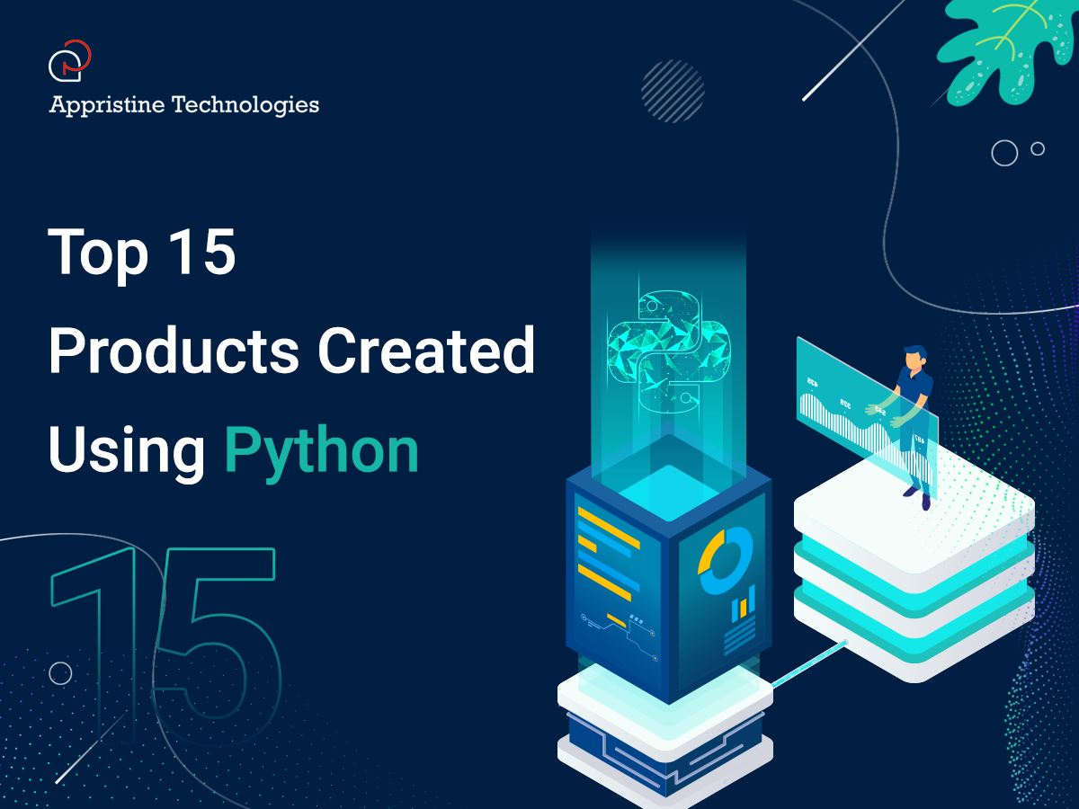 Top 15  products created using Python.