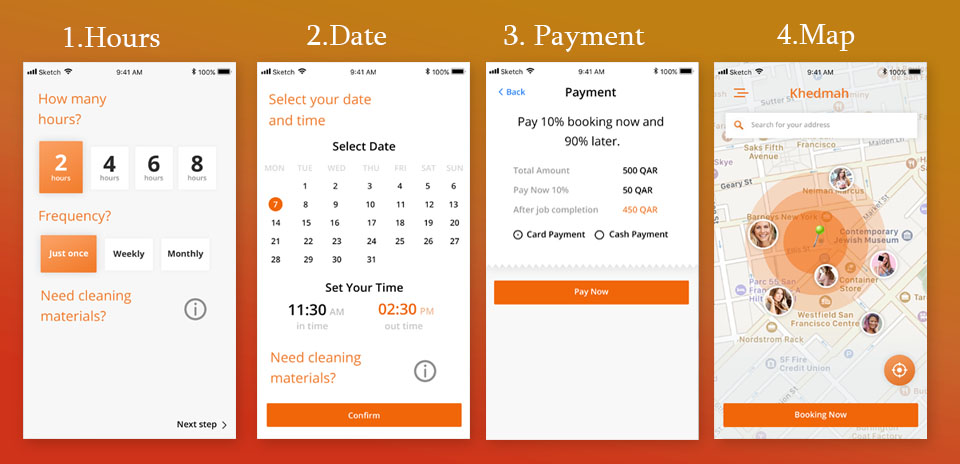 Mock-up design by App Development Company in India